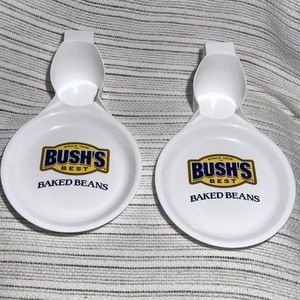 Bush Baked Beans Set of 2 Picnic Plates